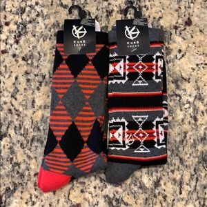 Kurb Socks for men. Lot of 2. NWT. Size Large